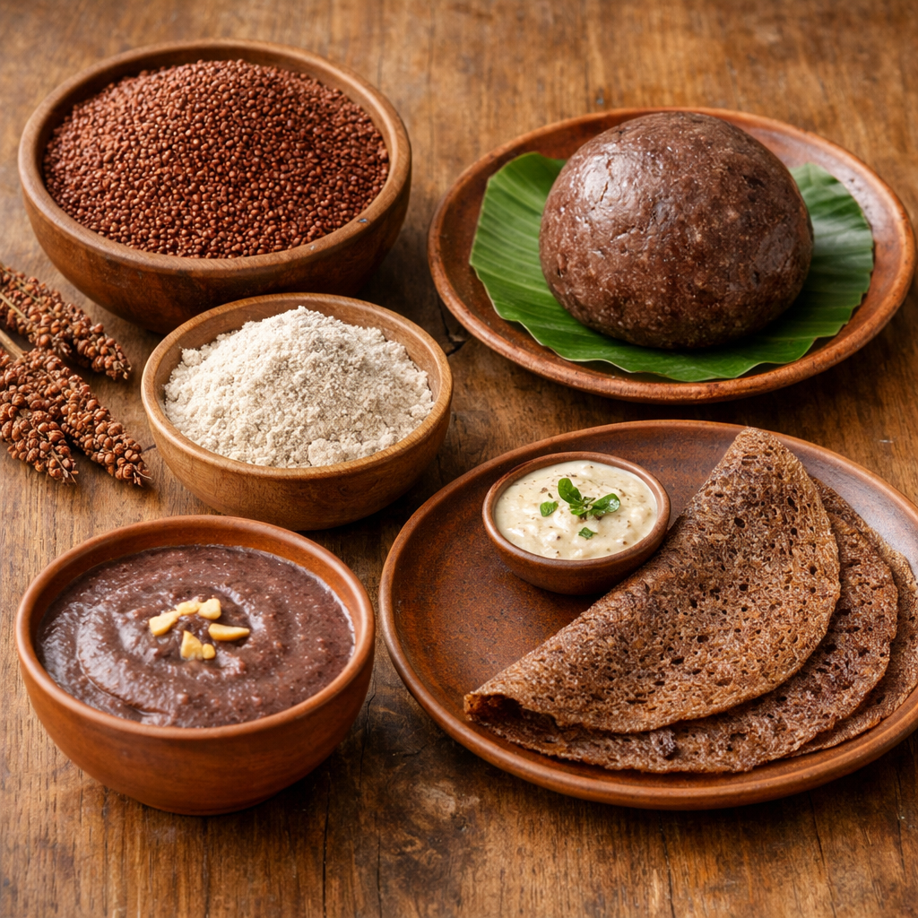 ರಾಗಿ ತಿನ್ನುವ ಲಾಭಗಳು